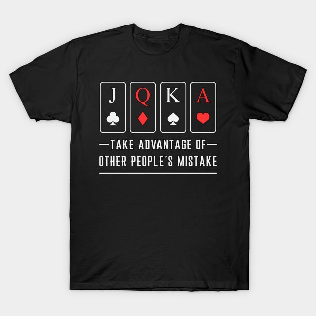 Cards Card Playing Day Poker Casino Gift T-Shirt by T-Shirt.CONCEPTS